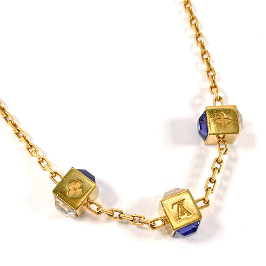 LOUIS VUITTON Necklace M65096 Metal, Swarovski gold Corey Gamble