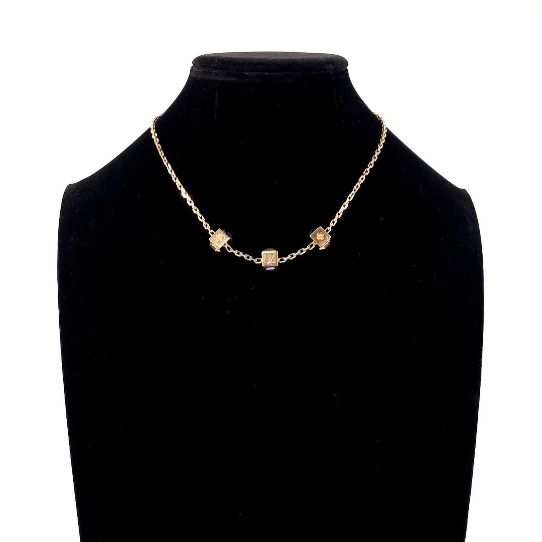 LOUIS VUITTON Necklace M65096 Metal, Swarovski gold Corey Gamble