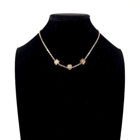 LOUIS VUITTON Necklace M65096 Metal, Swarovski gold Corey Gamble
