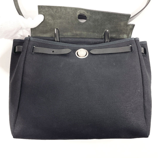HERMES Handbag Towar Officier black 2WAY Herbag PM