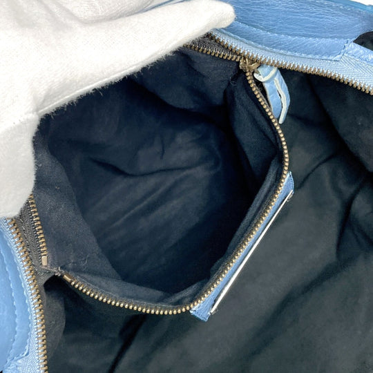 BALENCIAGA Handbag 115748・4245 leather blue The city