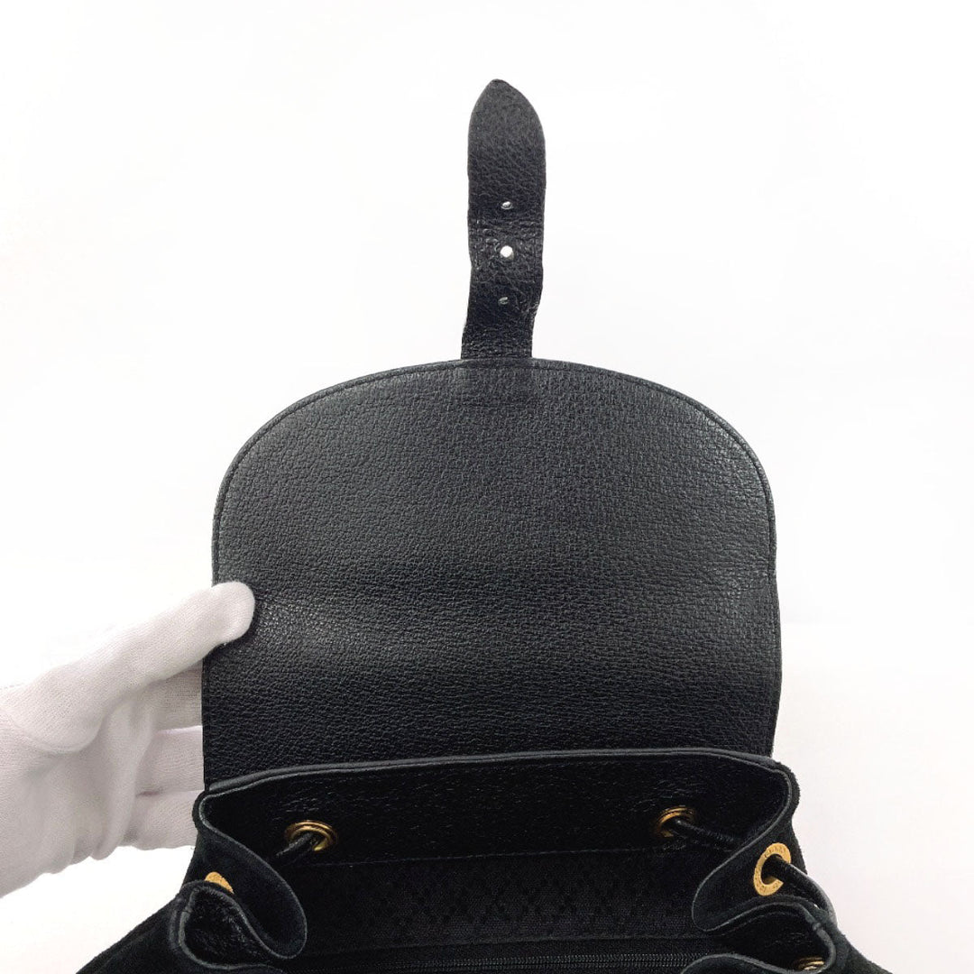 GUCCI Backpack 003・1998 Suede, Leather black Bamboo