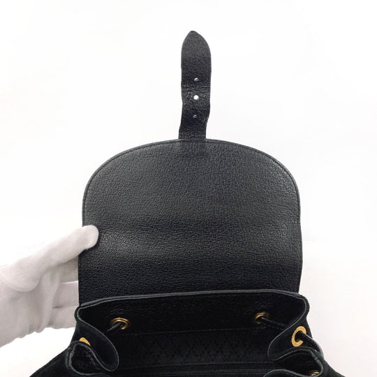 GUCCI Backpack 003・1998 Suede, Leather black Bamboo