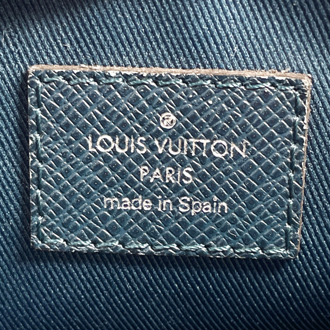 LOUIS VUITTON Shoulder Bag M34411 Taiga blue Anton Messenger PM