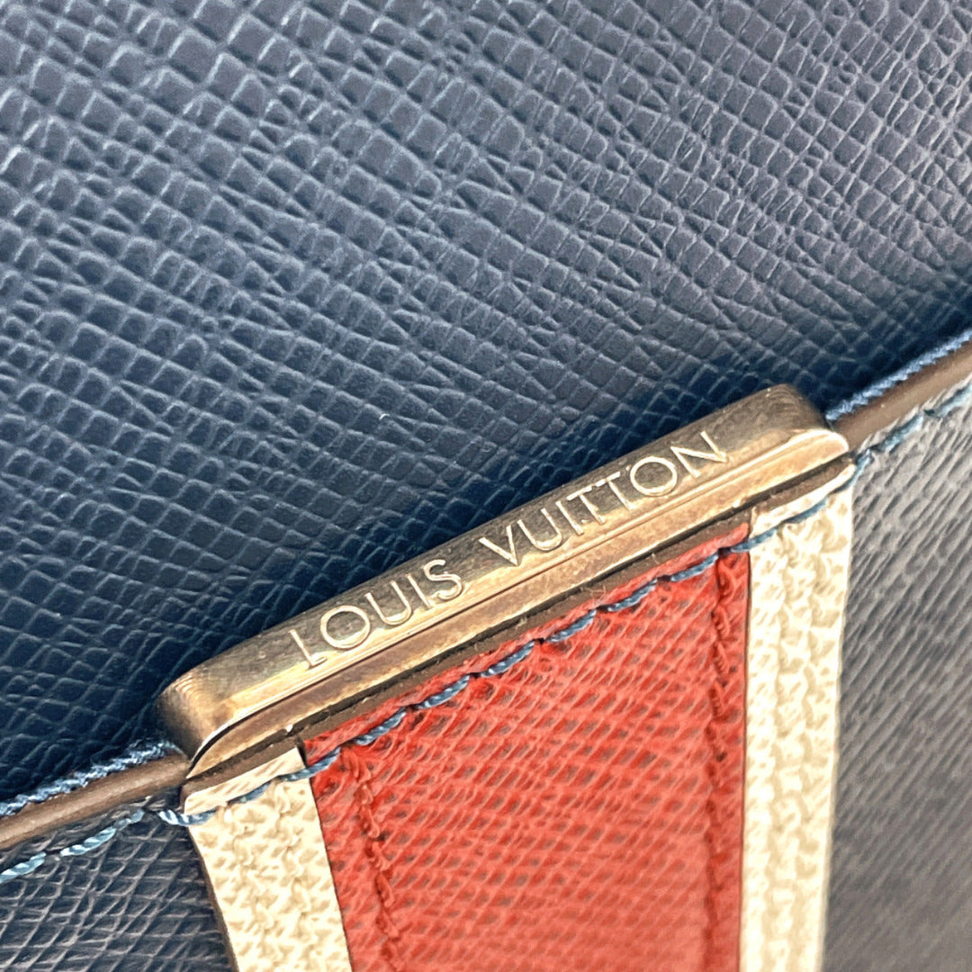LOUIS VUITTON Shoulder Bag M34411 Taiga blue Anton Messenger PM
