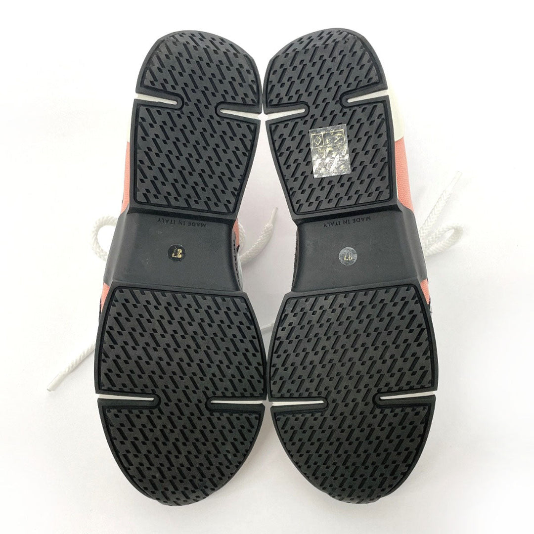HERMES sneakers Leather, Canvas pink 37