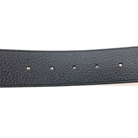 LOUIS VUITTON belt M9151 Taurillon Clemence black reversible Sunture LV Initial 34/85