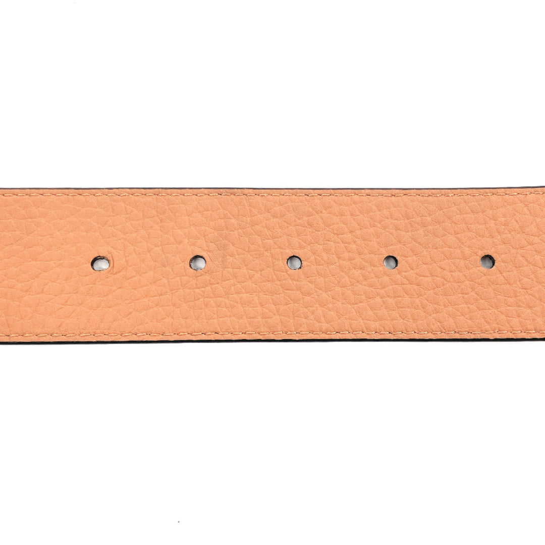 LOUIS VUITTON belt M9151 Taurillon Clemence black reversible Sunture LV Initial 34/85