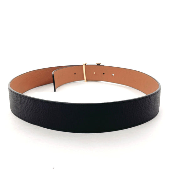 LOUIS VUITTON belt M9151 Taurillon Clemence black reversible Sunture LV Initial 34/85