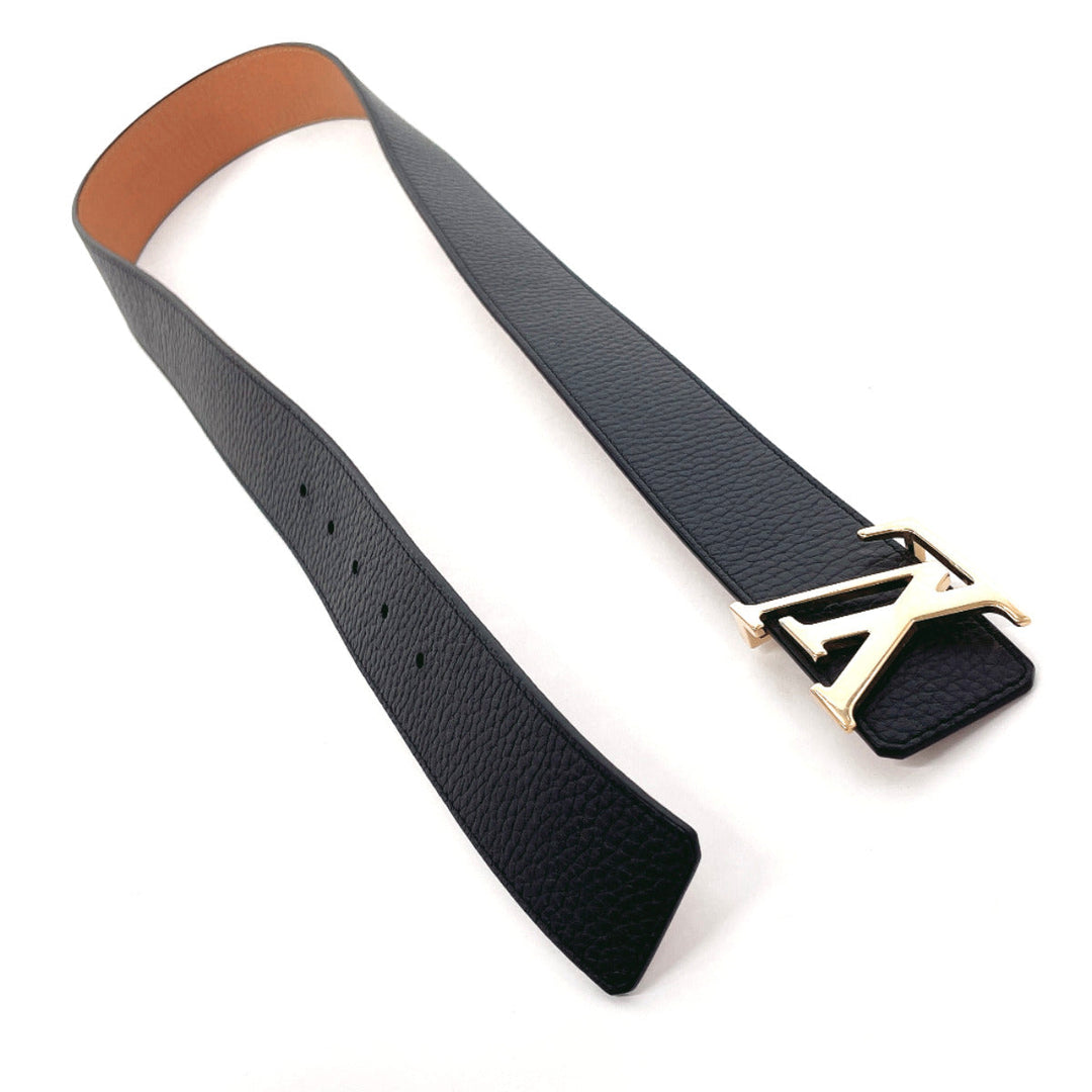 LOUIS VUITTON belt M9151 Taurillon Clemence black reversible Sunture LV Initial 34/85