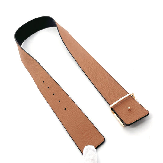 LOUIS VUITTON belt M9151 Taurillon Clemence black reversible Sunture LV Initial 34/85