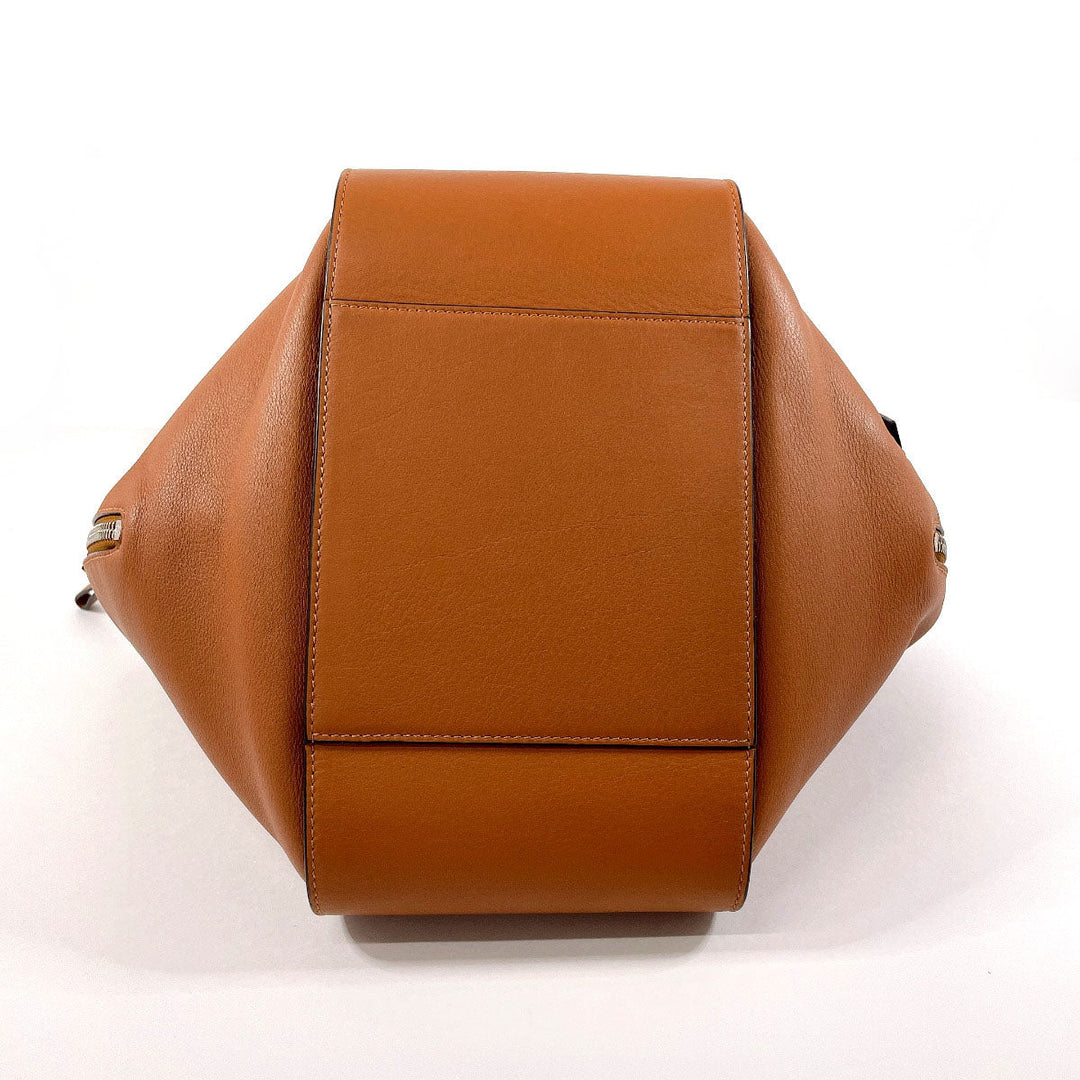 LOEWE Handbag leather Brown 2WAY Hammock Small Women Used Authentic