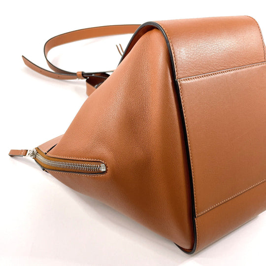 LOEWE Handbag leather Brown 2WAY Hammock Small Women Used Authentic