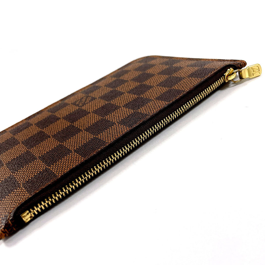 LOUIS VUITTON Pouch Damier Brown Neverfull attached pouch