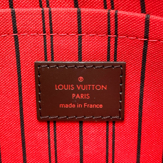 LOUIS VUITTON Pouch Damier Brown Neverfull attached pouch