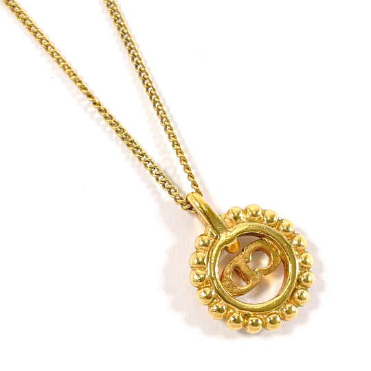 Christian Dior Necklace metal gold CD logo