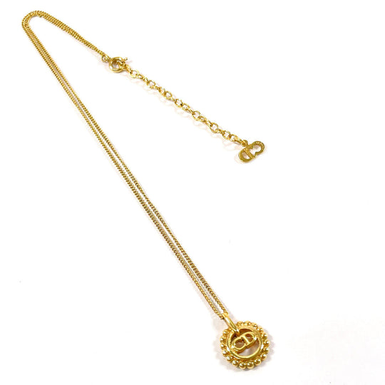 Christian Dior Necklace metal gold CD logo