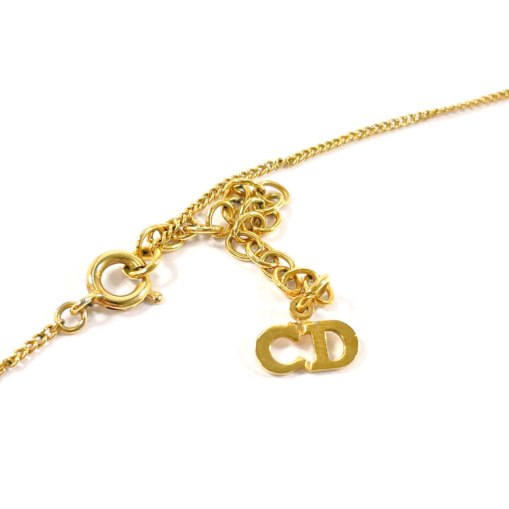 Christian Dior Necklace metal gold CD logo