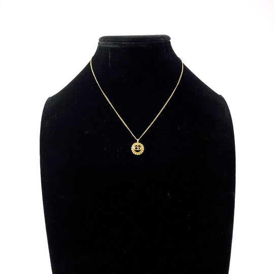 Christian Dior Necklace metal gold CD logo