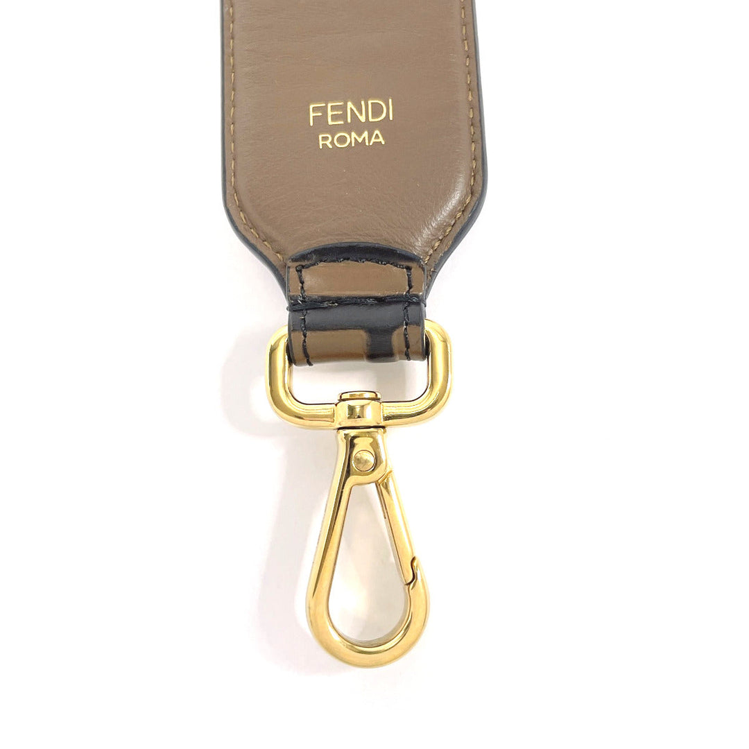 FENDI Shoulder strap 8AV105A5PJF13VK leather Brown Zucca Mini strap you