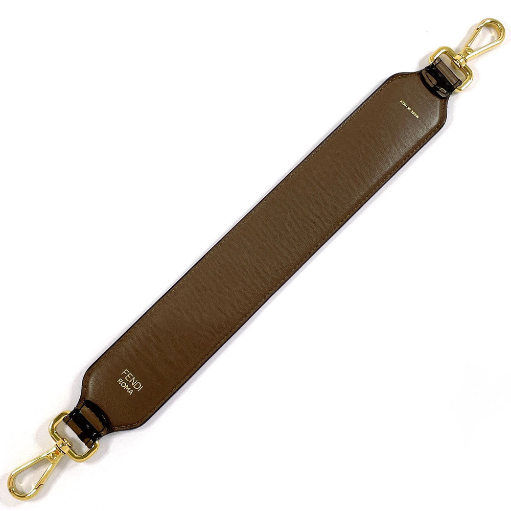 FENDI Shoulder strap 8AV105A5PJF13VK leather Brown Zucca Mini strap you