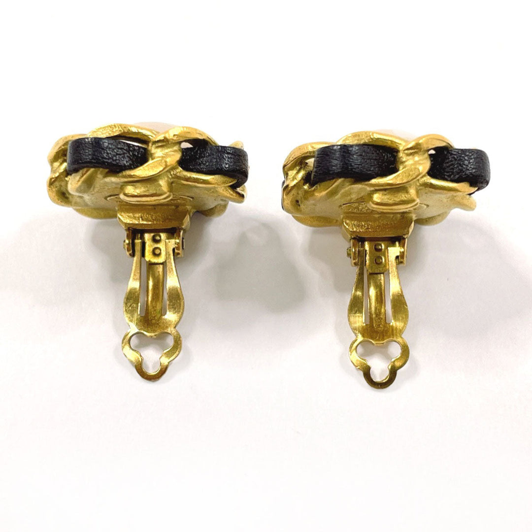CHANEL Earring Gold Plated, Faux Pearl gold