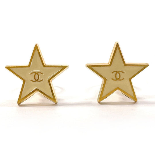 CHANEL Earring Gold Plated gold COCO Mark Star