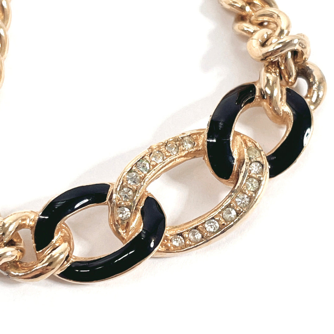 Christian Dior Necklace Metal, Rhinestone gold
