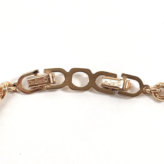 Christian Dior Necklace Metal, Rhinestone gold
