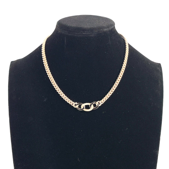 Christian Dior Necklace Metal, Rhinestone gold