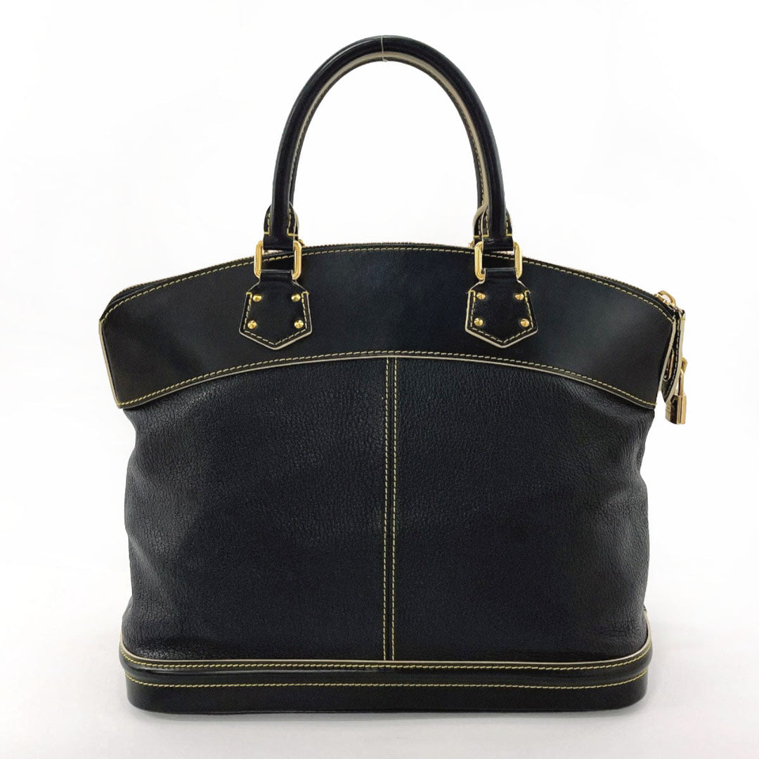 LOUIS VUITTON Handbag M91875 leather black Suhari Lockit MM