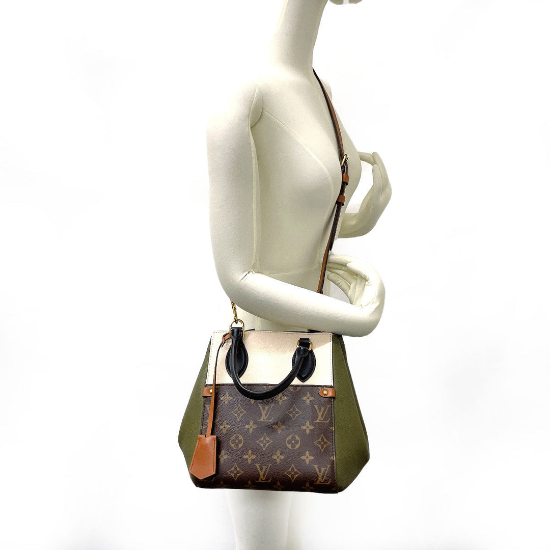 LOUIS VUITTON Handbag M45388 Monogram canvas Brown 2WAY Fold Tote PM