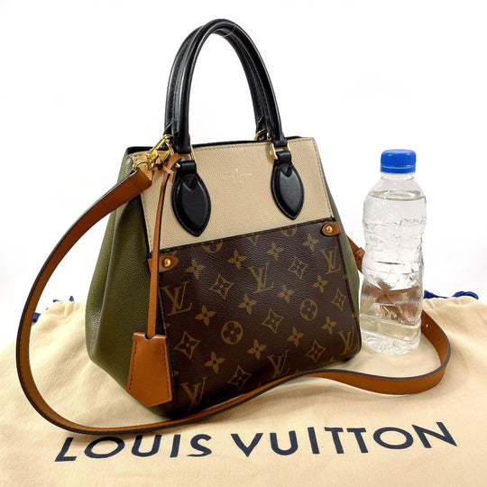 LOUIS VUITTON Handbag M45388 Monogram canvas Brown 2WAY Fold Tote PM
