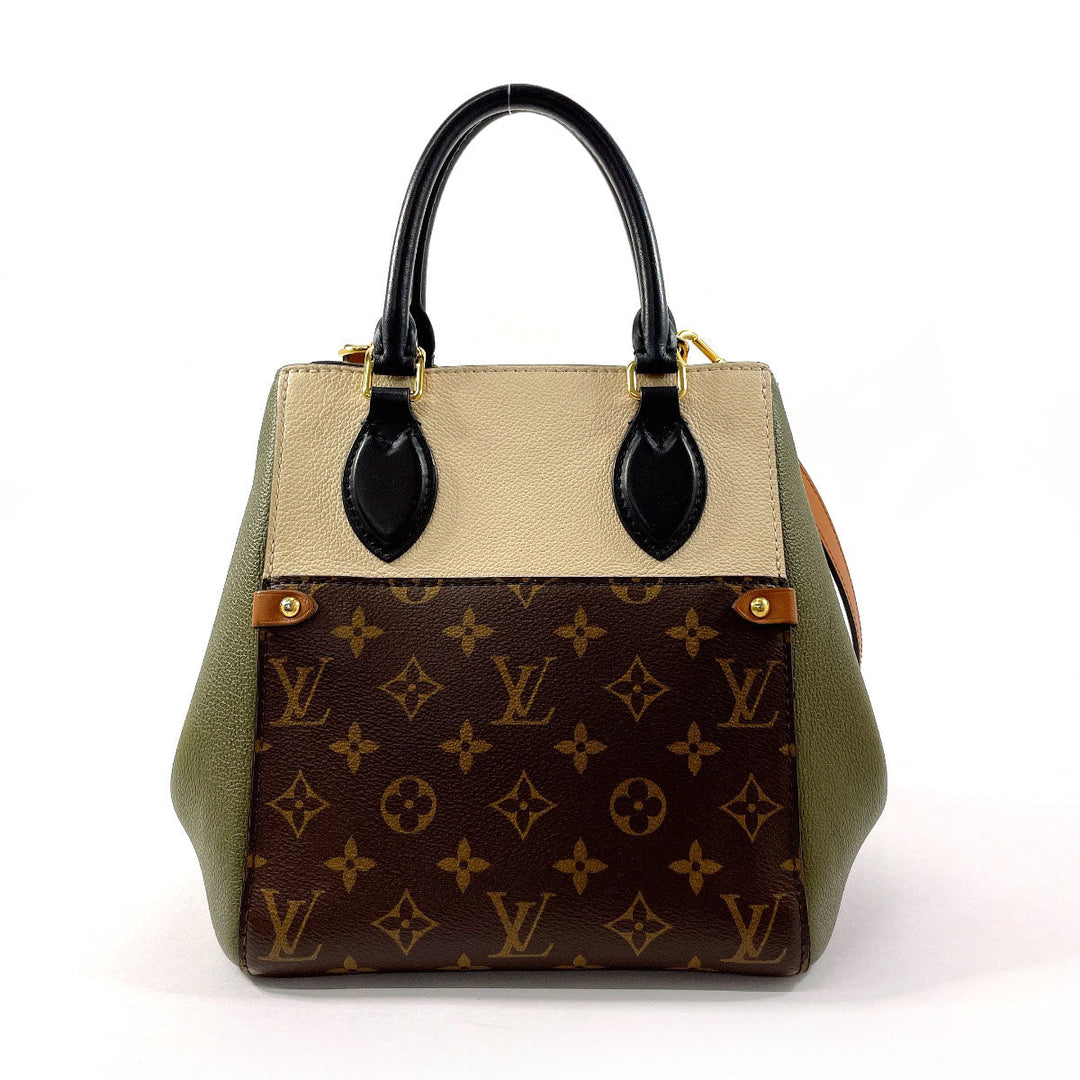 LOUIS VUITTON Handbag M45388 Monogram canvas Brown 2WAY Fold Tote PM