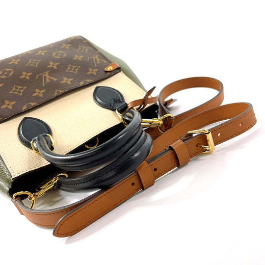 LOUIS VUITTON Handbag M45388 Monogram canvas Brown 2WAY Fold Tote PM