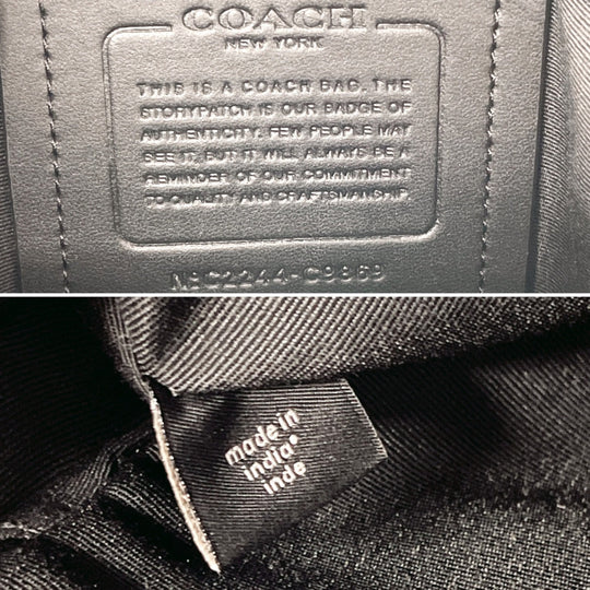 COACH Sling bag C9869 leather khaki Sullivan Pack Signature