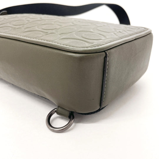 COACH Sling bag C9869 leather khaki Sullivan Pack Signature