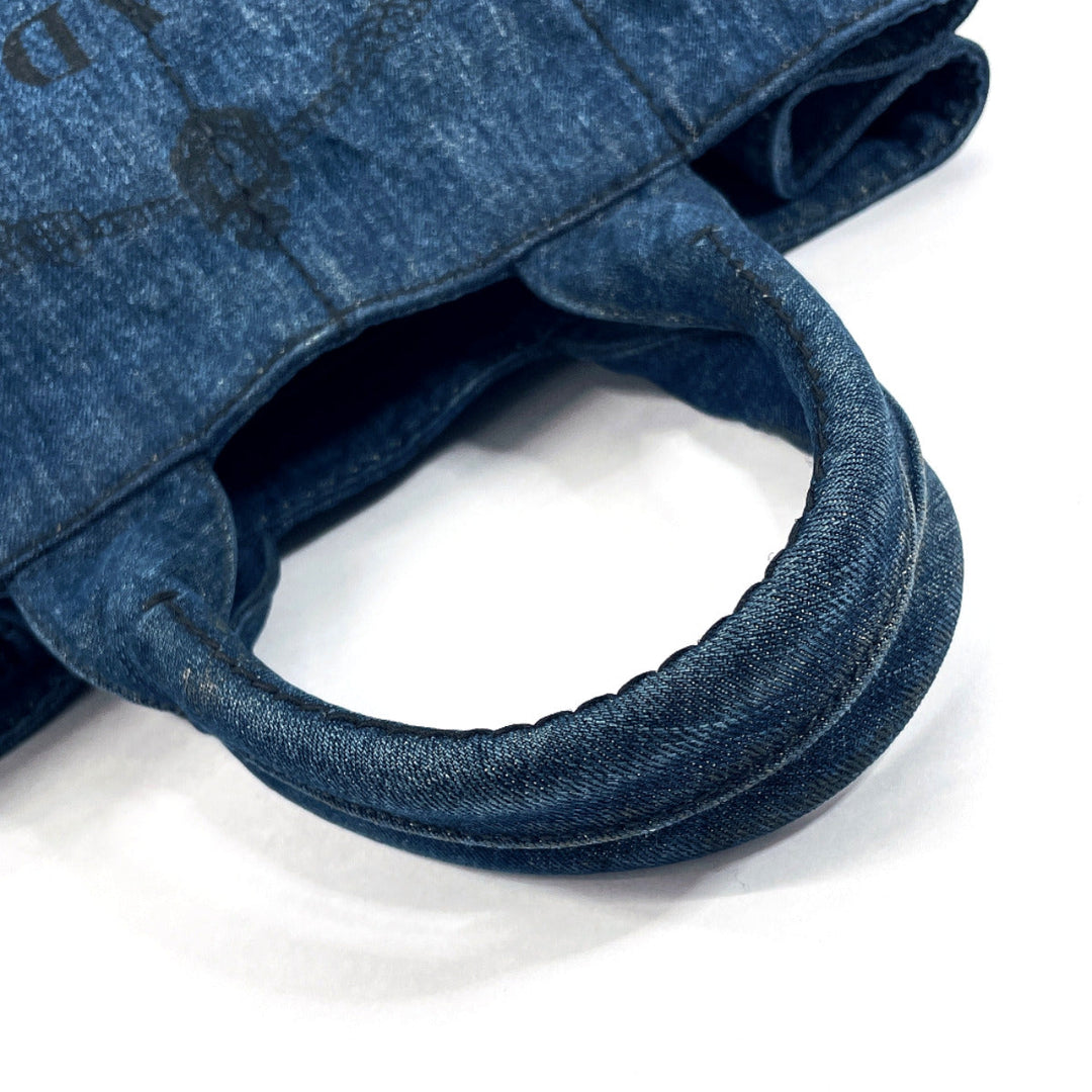 PRADA Tote Bag B1877B denim blue Canapa M