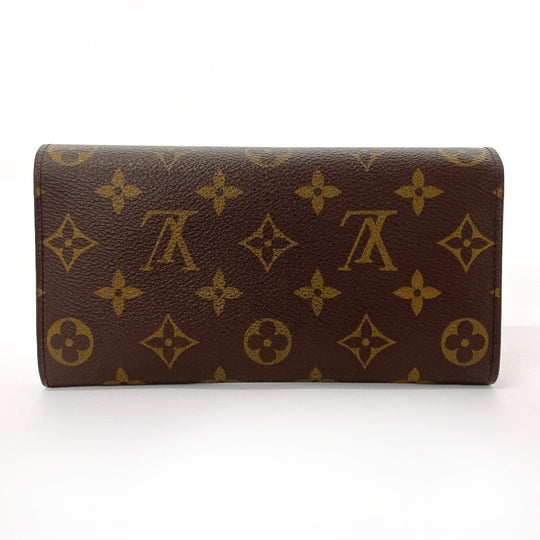 LOUIS VUITTON Long Wallet Purse M61734 Monogram canvas Brown Portefeuille Sarah