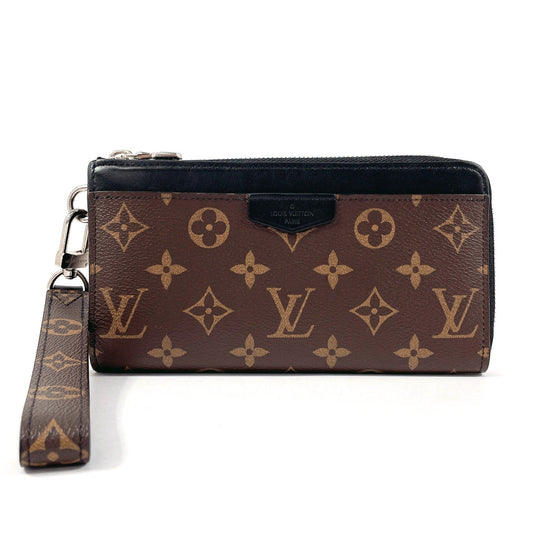 LOUIS VUITTON Long Wallet Purse M69407 Monogram macacer Brown Zippy Dragonne