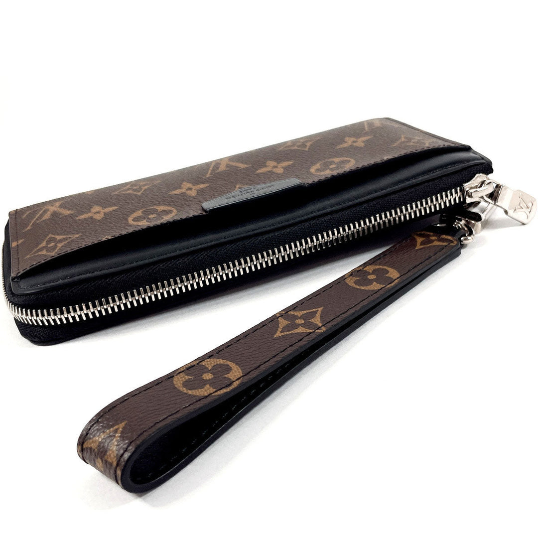 LOUIS VUITTON Long Wallet Purse M69407 Monogram macacer Brown Zippy Dragonne