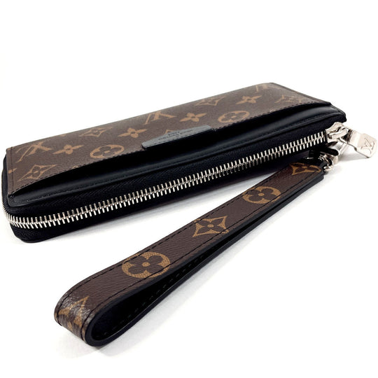 LOUIS VUITTON Long Wallet Purse M69407 Monogram macacer Brown Zippy Dragonne