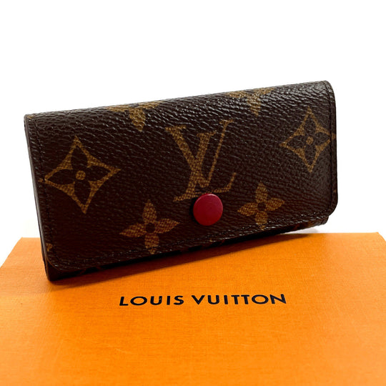 LOUIS VUITTON Key case Key holder  M41945 Monogram canvas Brown Multicles 4