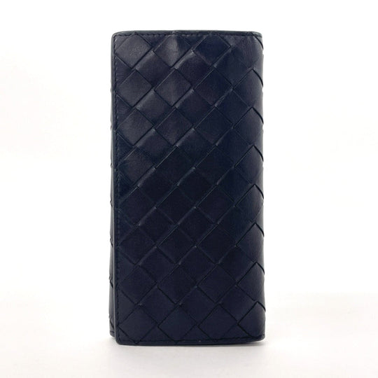 BOTTEGAVENETA Bill Compartment leather black INTRECCIATO