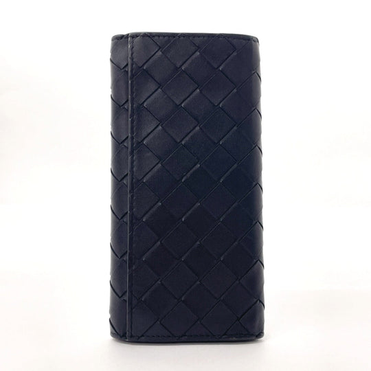BOTTEGAVENETA Bill Compartment leather black INTRECCIATO