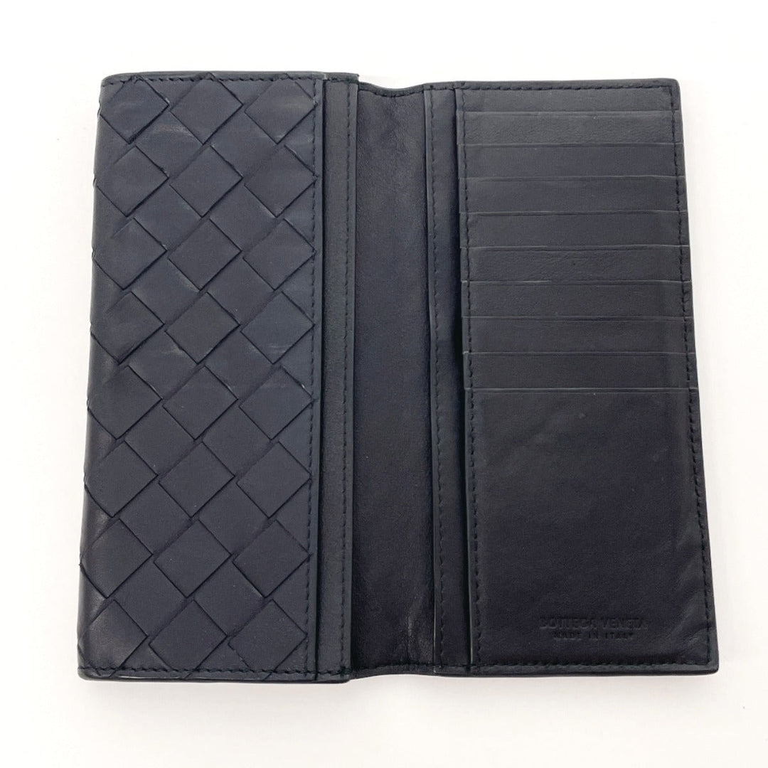 BOTTEGAVENETA Bill Compartment leather black INTRECCIATO