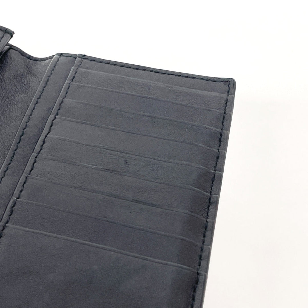 BOTTEGAVENETA Bill Compartment leather black INTRECCIATO