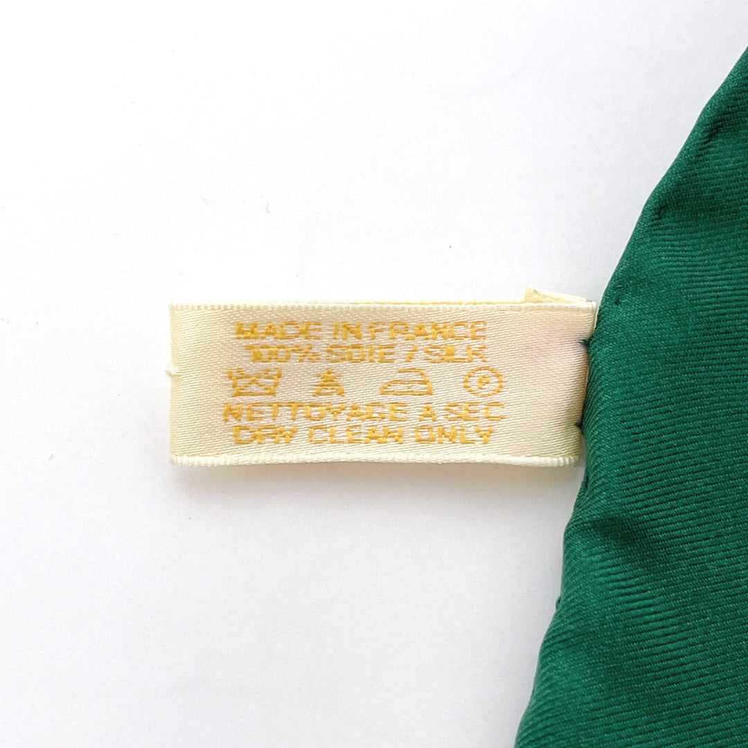 CARTIER scarf Silk, 100% silk green Women Used Authentic