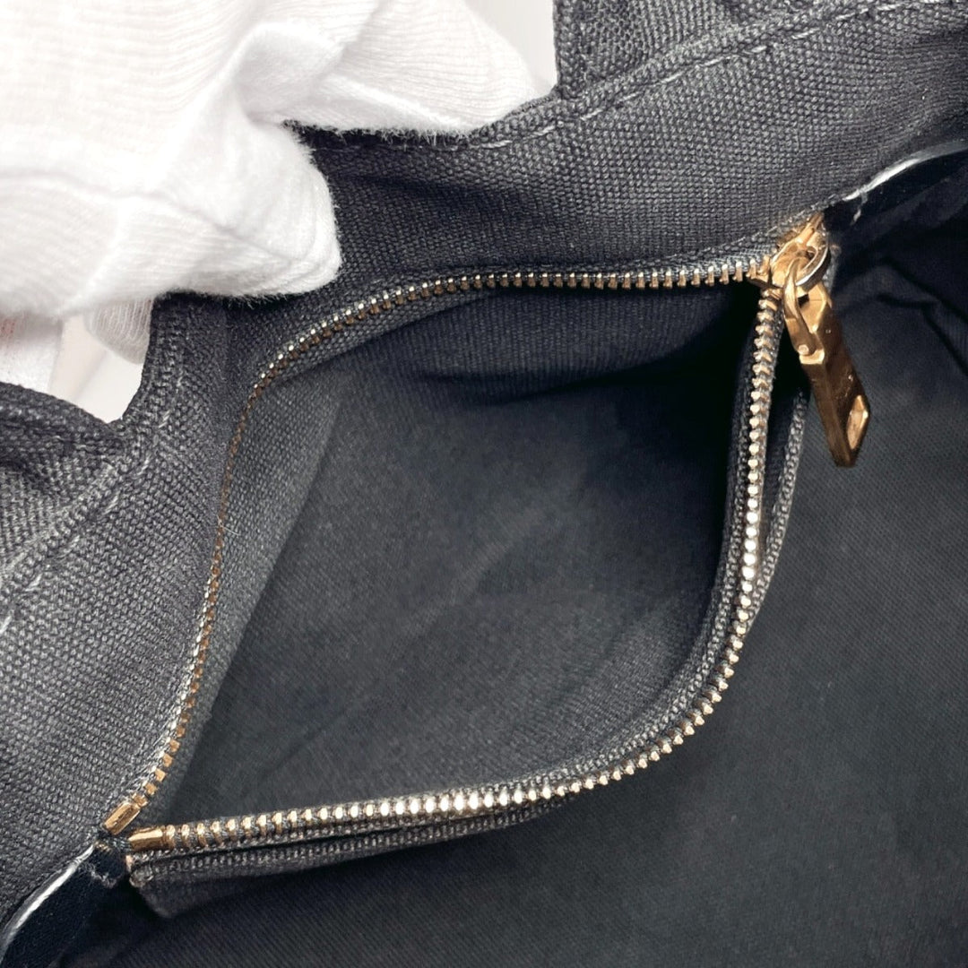 PRADA Tote Bag 1BG439 canvas black Canapa mini