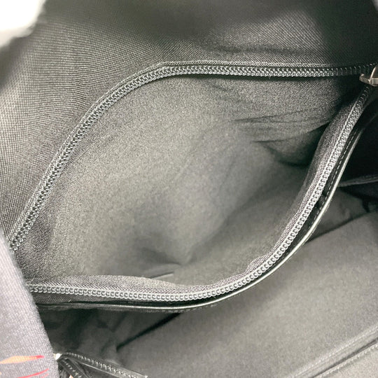 SAINT LAURENT PARIS Backpack 465448 Canvas, Leather black Flamingo Women Used Authentic